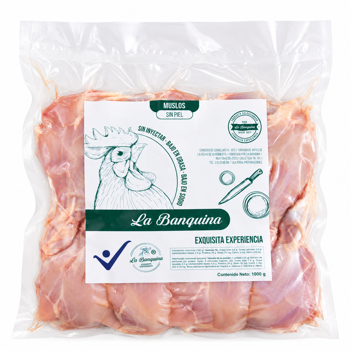 Muslos Sin piel La Banquiva (1 kg)