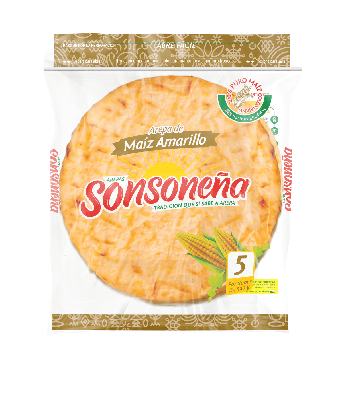 Arepa Amarilla Sonsoneña (520 g)