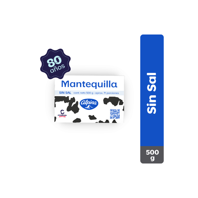 Mantequilla sin Sal Alpina (500 g)