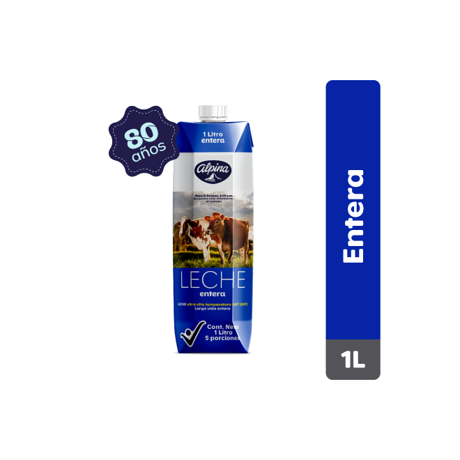 Leche Entera Alpina Tetra (1 L)