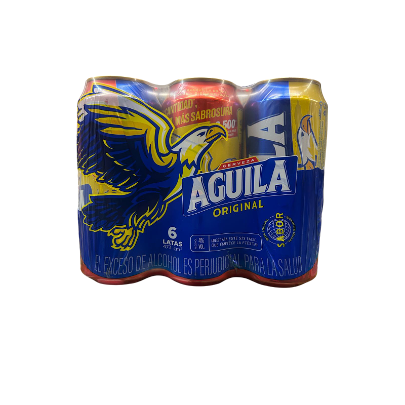 Cerveza Aguila 6 und (473 ml)