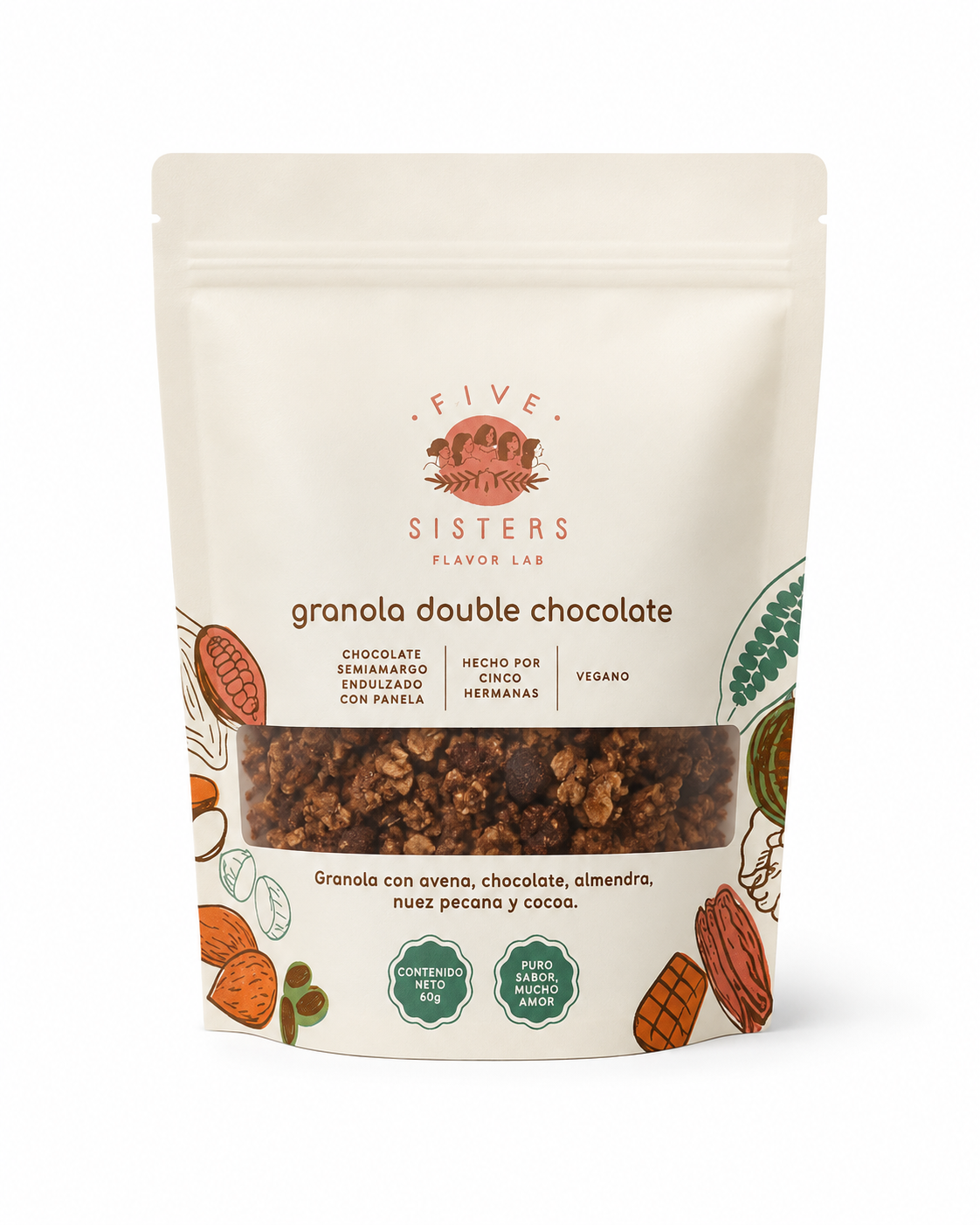Granola Doble Chocolate FS (60 g)
