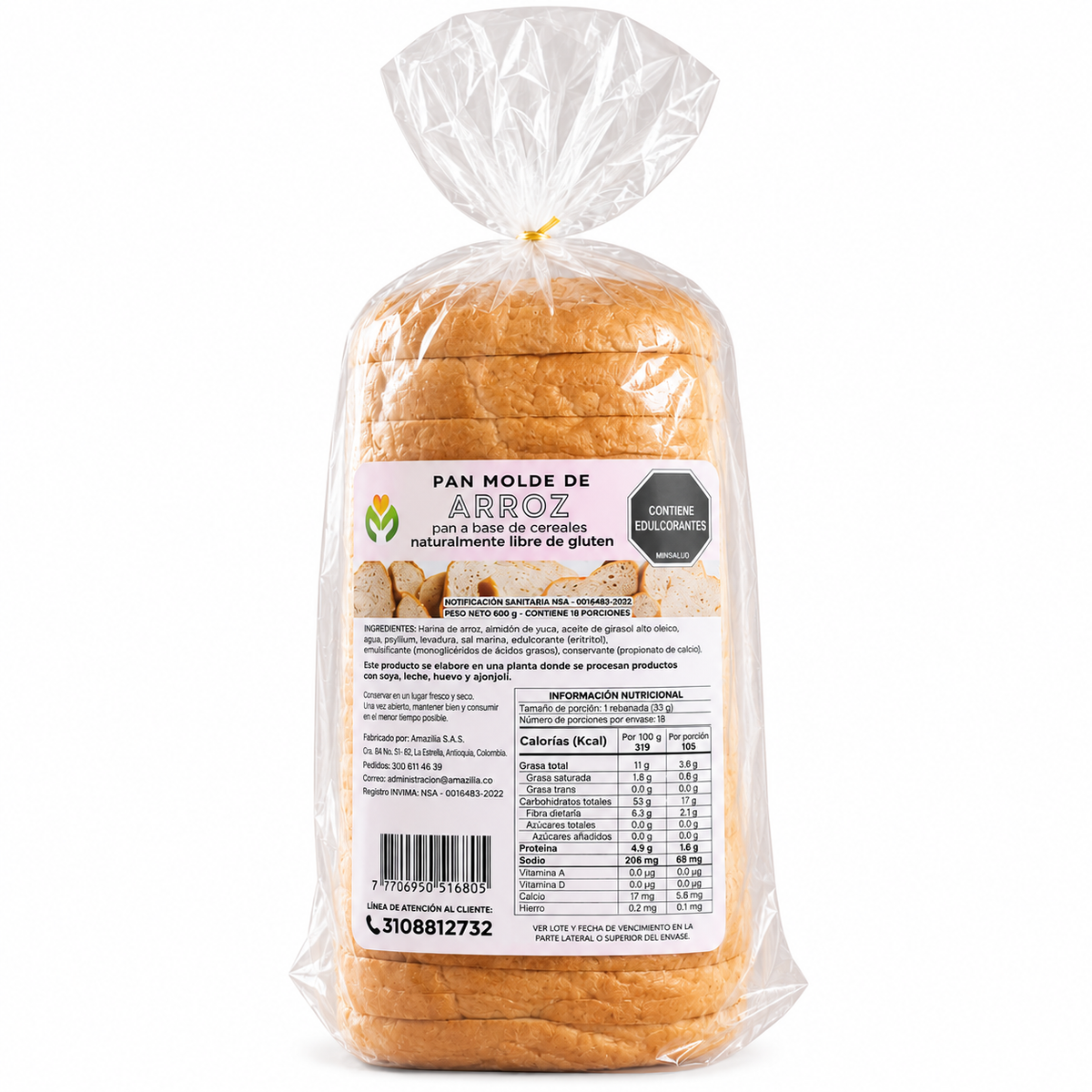 Pan Tajado de Arroz (400 g)