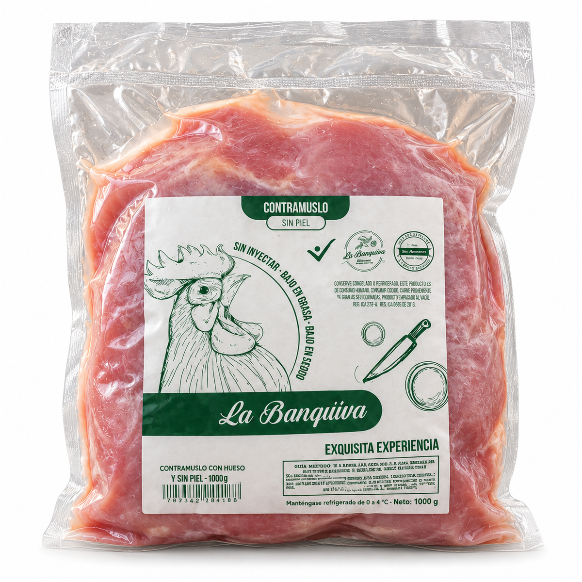 Contramuslo S/hueso s/pellejo Banquiva (1 kg)