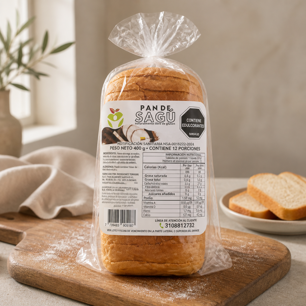 Pan Tajado de Sagu  (400 g)