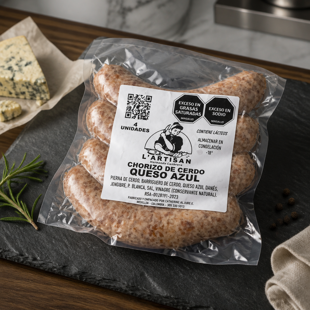 Chorizo Queso Azul Lartisan (550 g)