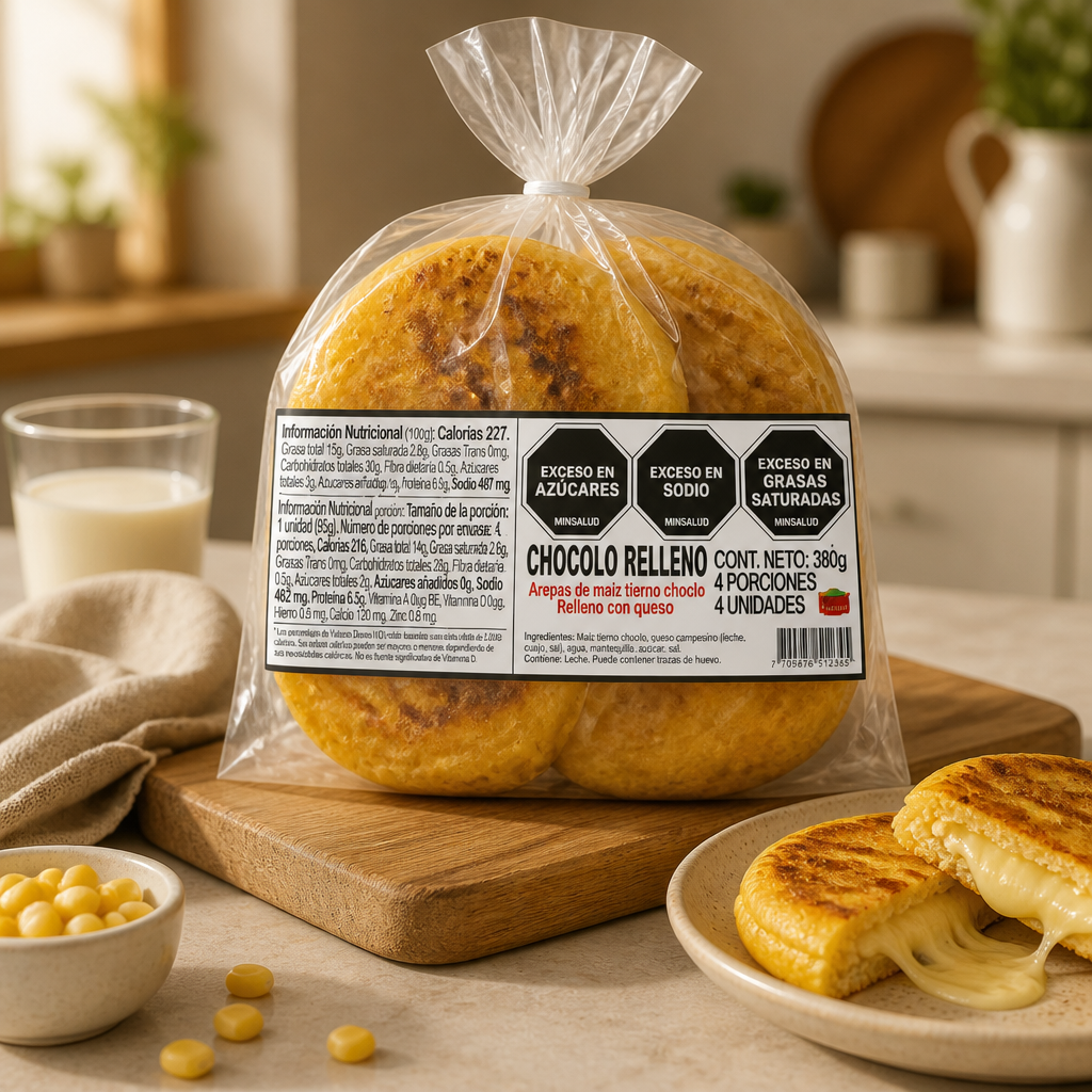 Arepa Chocolo Rellena Queso 4 und (380 g)