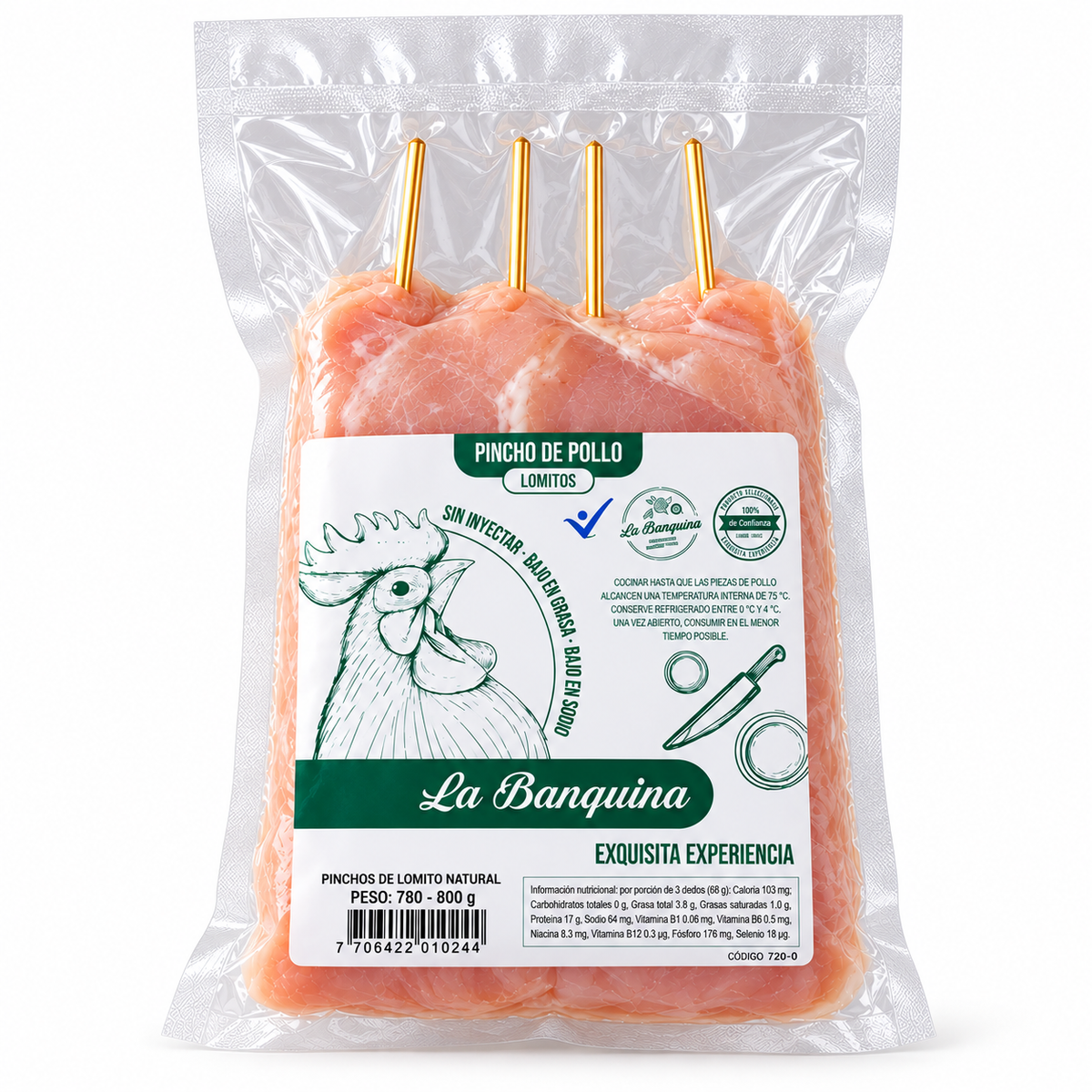 Pinchos de Pollo Banquiva (780 g)