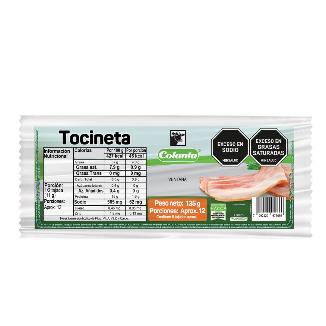 Tocineta Colanta (135 g)
