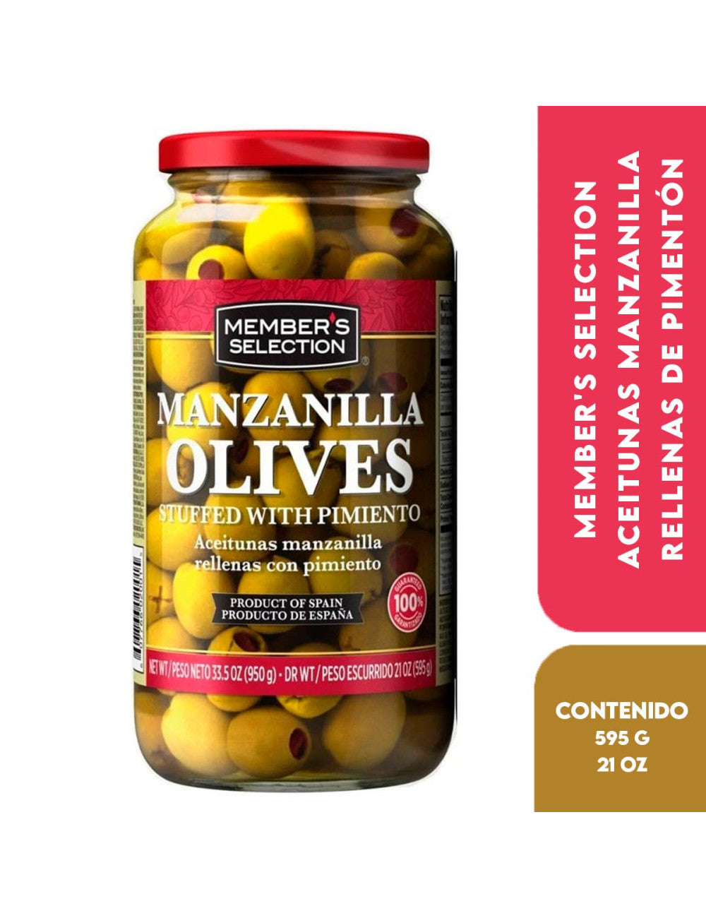 Aceitunas Manzanillas Pimenton (595 g)