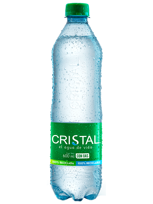 Agua Cristal con Gas (600 ml)