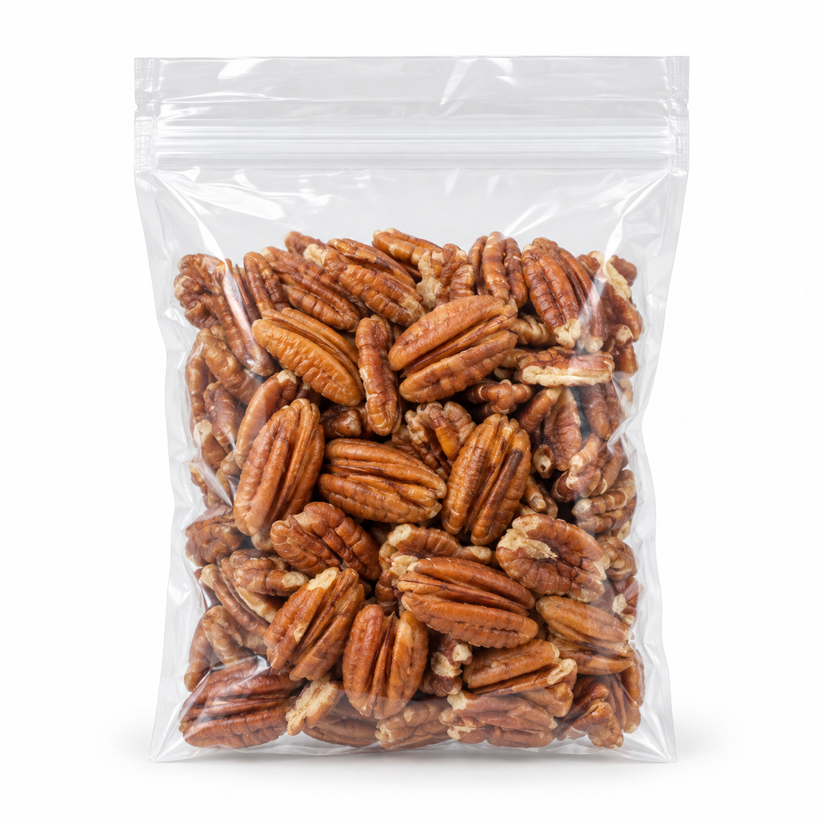 Nuez Pecana (125 g) en bolsa transparente sin etiqueta